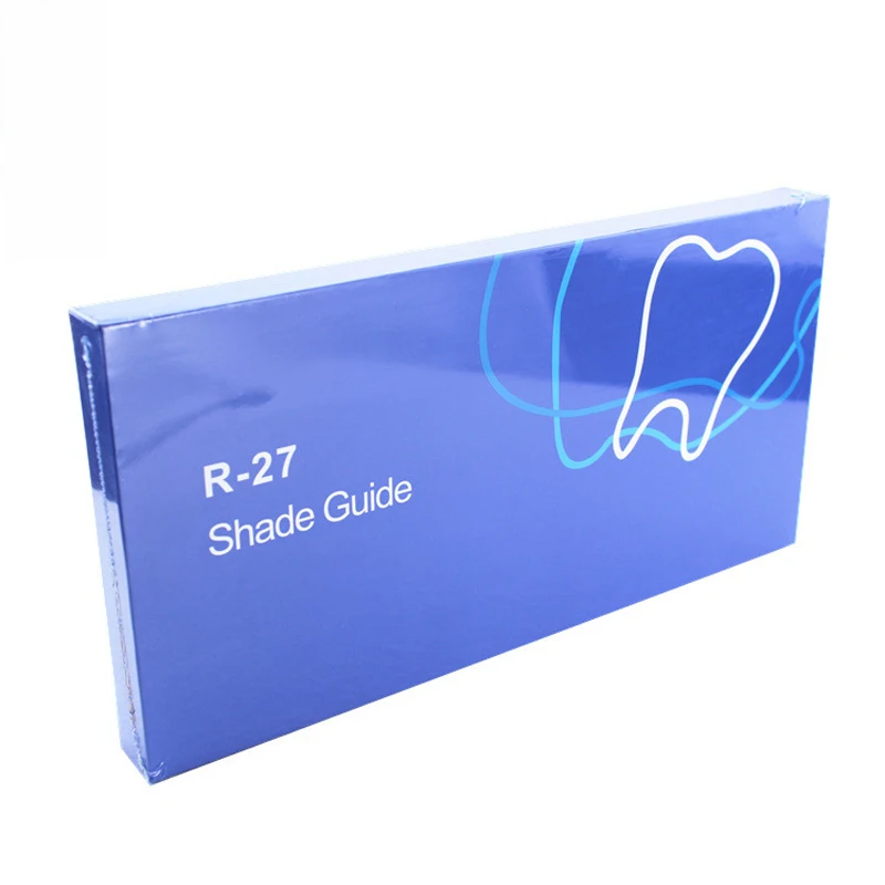 1 набор, отбеливание зубов, 27 цветов, компаратор, зеркальная пластина, стоматологические инструменты для отбеливания зубов, товары для стоматолога, 3D тени, руководство