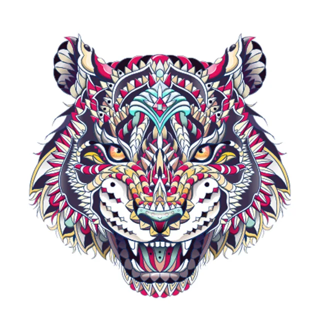 Colorful Unique Wooden Animals Puzzle For Adults Children Educational Toys Customized DIY Wooden Jigsaw Kids Puzzles Games Gifts A4