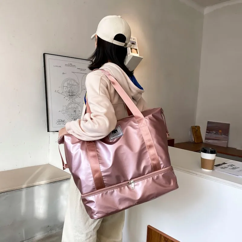 Handbag Shoes-Compartment Shoulder-Bag Gym-Bags Yoga-Mat Travel Fitness Waterproof Sports