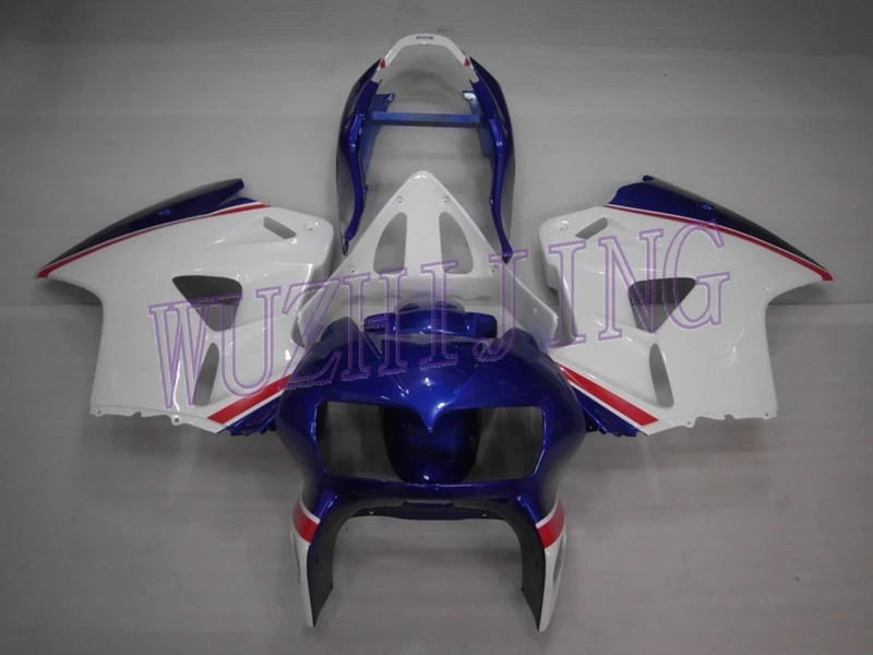 Набор для всего тела VFR800 2001 кузов VFR800 1999 синий Обтекатели из белого пластика VFR 800 1998-2001