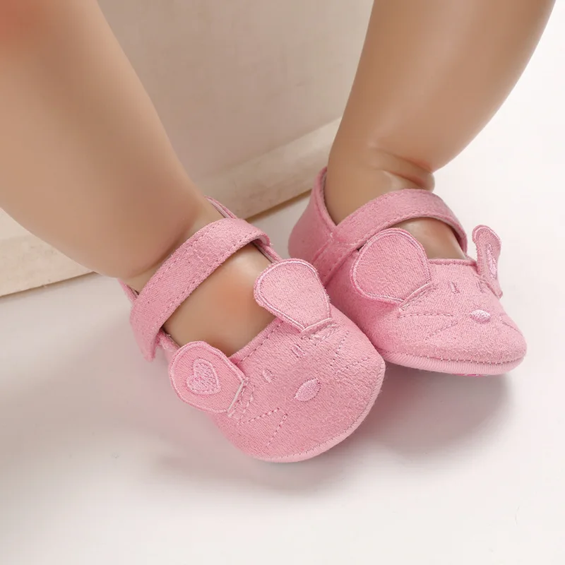 

Spring And Summer Autumn 0-1-Year-Old Baby Shoes Soft Bottom Fashion Little Mouse 3-6-12 Month BABY'S Shoes