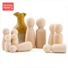 Muñecos de madera hechos a mano para niños y niñas, muñecos de 55mm con clavija de 10 Uds. Para decoración de habitación, con nombre personalizado y Logo en blanco ► Foto 3/6