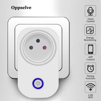 

WiFi Smart Plug Outlet Wireless Power Plug Smart Life App Remote Control Work With Alexa Google Home No Hub EU US Brazil ISRAEL