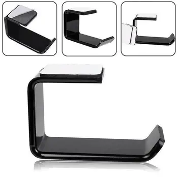 

Sticker Acrylic Headphone Bracket Wall Mounted Headset Hanger Holder Sticky Under Stand Display Desk Hook Earphone Y9L3