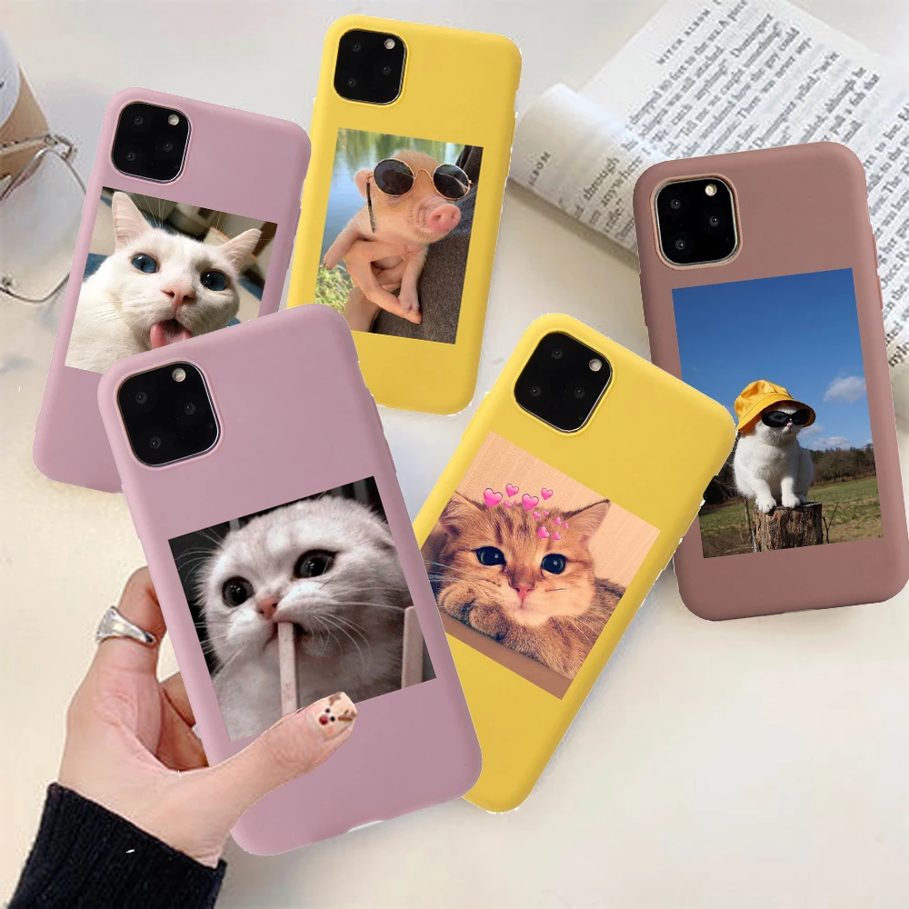 Phone-Cover Gift Anti-Fall-Case Soft-Silicone 8-Plus Fashion Cute for 12 Mini 11-pro/Max/Xs/Xr