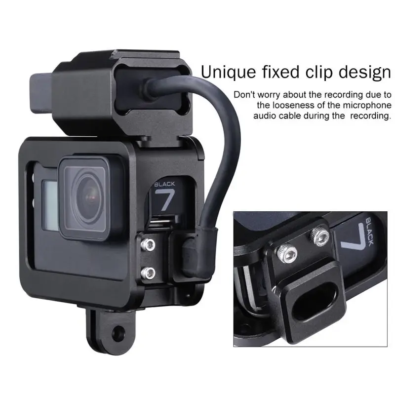 V3 Pro Metal Vlog Camera Cage Suitable For Gopro7 Practical Camera Cage With Dual Cold Shoe Design Microphone Adapter Mic Cable
