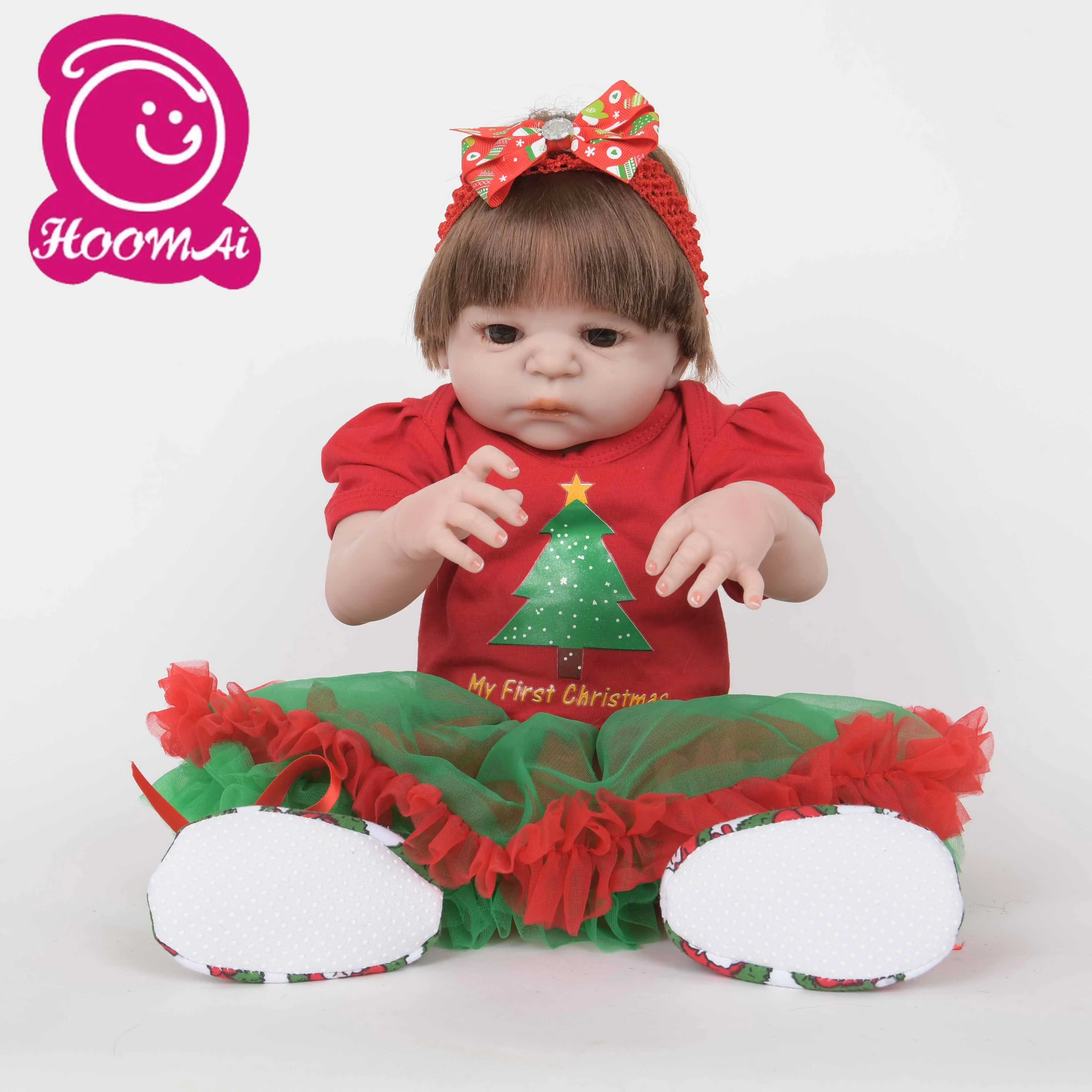 22 ''удивительные Bebe Reborn Детские игрушки Реалистичные мягкие силиконовые тела прекрасный Playmate новорожденный кукла ребенок день рождения Рождественские подарки 55 см