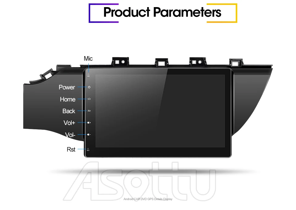 Asottu C17K21071 android9.0 PX30 автомобильный dvd-плеер gps навигация для Kia rio k2 автомобильный стерео радио видео плеер