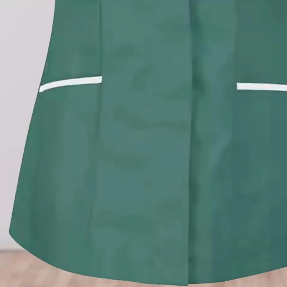 60% Healthcare Nurse Robe Nurse Clothing T-Shirt V Neck Pocket Short Sleeve Button Nursing Staff Uniform Clothing Beauty Salo
