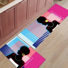 Африканская Женская Полосатая Зебра 2 шт. коврик для кухни грязный мусор грязевой Траппер ботинок скребок для обуви впитывающие воду аксессуары наборы