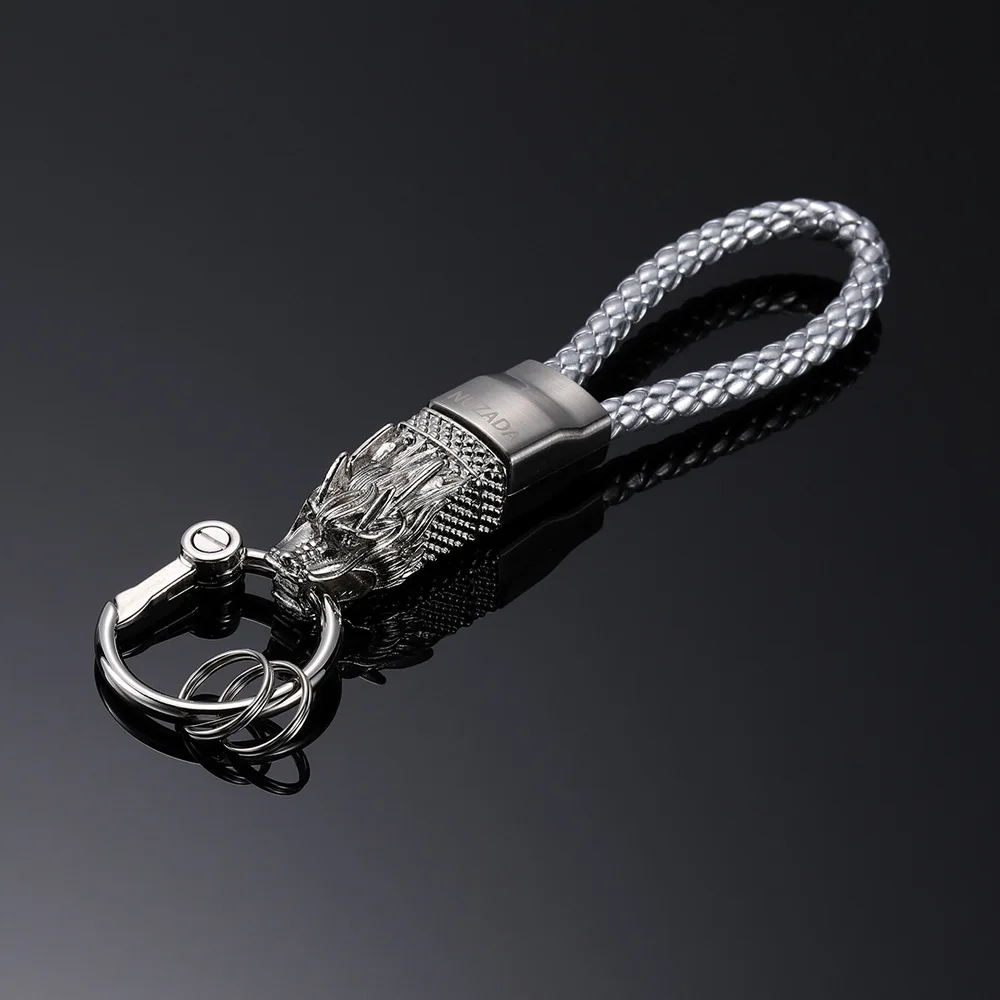 

Nuzada Genuine Product Men Leading Keychain Metal Creative Automobile Hanging Ornament Top Grade Gift Key Ring