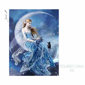 

Poured Glue Canvas Beauty Diamond Painting,Full,5D,DIY,Round Rhinestone,Needlework,Mosaic,Cross Stitch,Home Decor