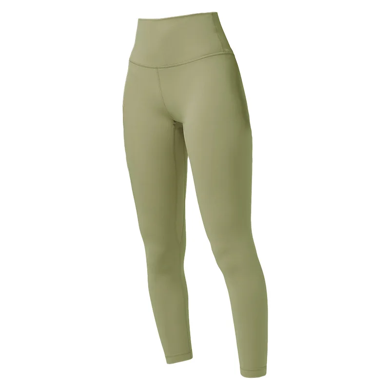 Fitness LuLu Running Street Women Yoga Pants Align Sports High Waist Stretch Trousers Training Nine Pant Leggings Skinny
