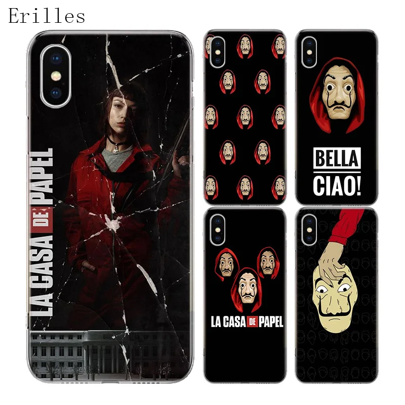 Роскошный мягкий силиконовый чехол из ТПУ для iPhone 11 Pro X XS MAX XR 7 8 6 6S Plus 10 Ten 9 SE 2020 la casa