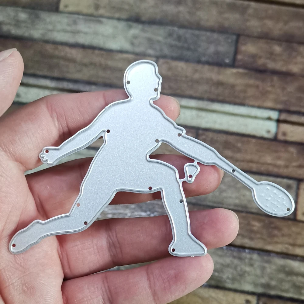 Играть в бадминтон металлические трафареты для пресс-формы DIY альбом