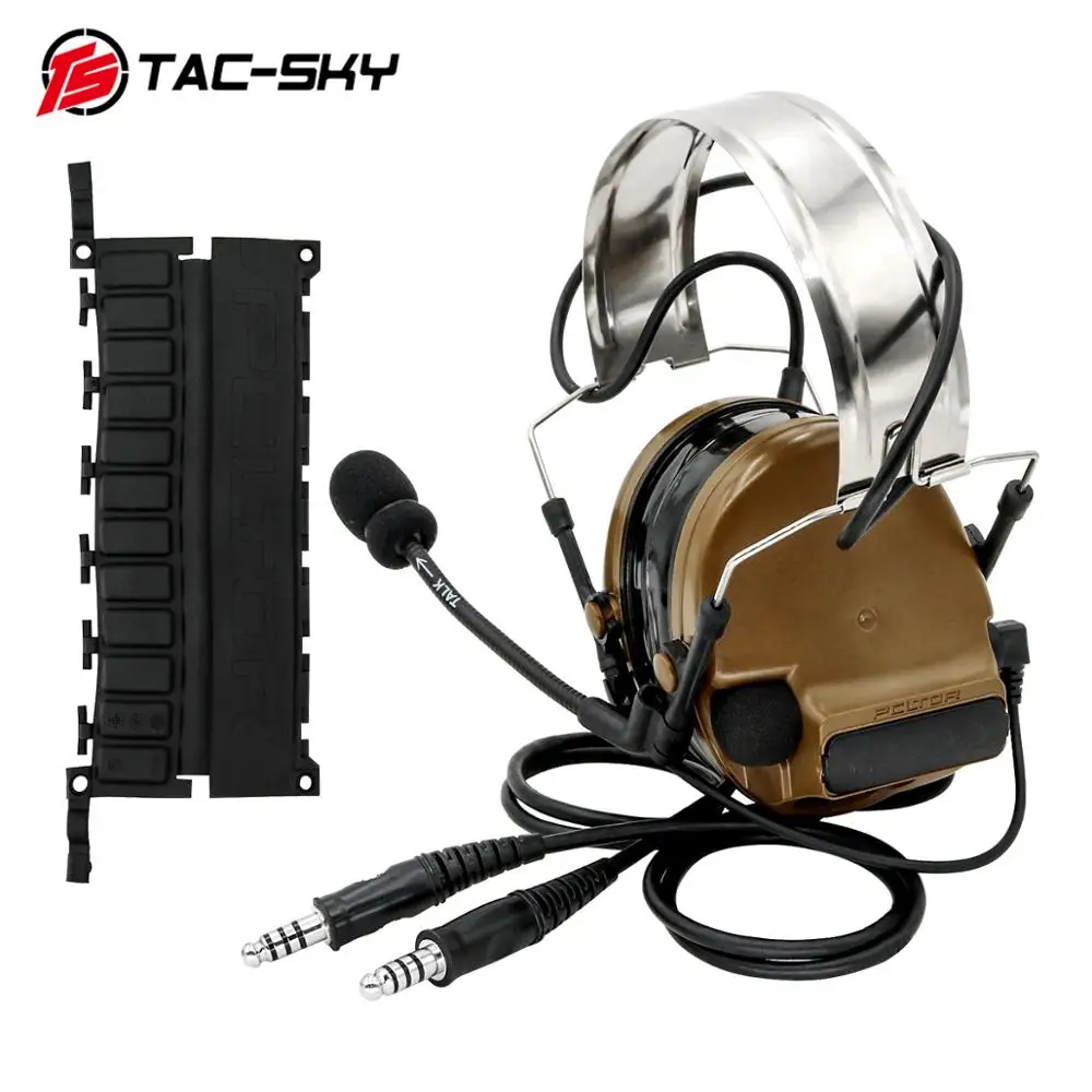 TAC SKY COMTAC III силиконовые наушники с двойной передачей для охоты на открытом