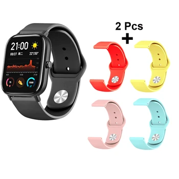 

2Pcs 20mm Bracelet Watchband For Xiaomi Huami Amazfit GTS/Bip/GTR 42mm Wristband Silicone Watch Strap