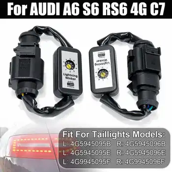 

2 Pcs/Set Dynamic Turn Signal Indicator LED Taillight Add-on Module Cable Wire Harness For AUDI A6 S6 RS6 4G C7 Sedan