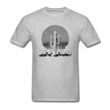 

Men Kyuss Desert Rock T Shirt Print Crew Neck Clothing Natural Cotton T-Shirts Short Sleeve Tops Vintage Amusing Boy for Male