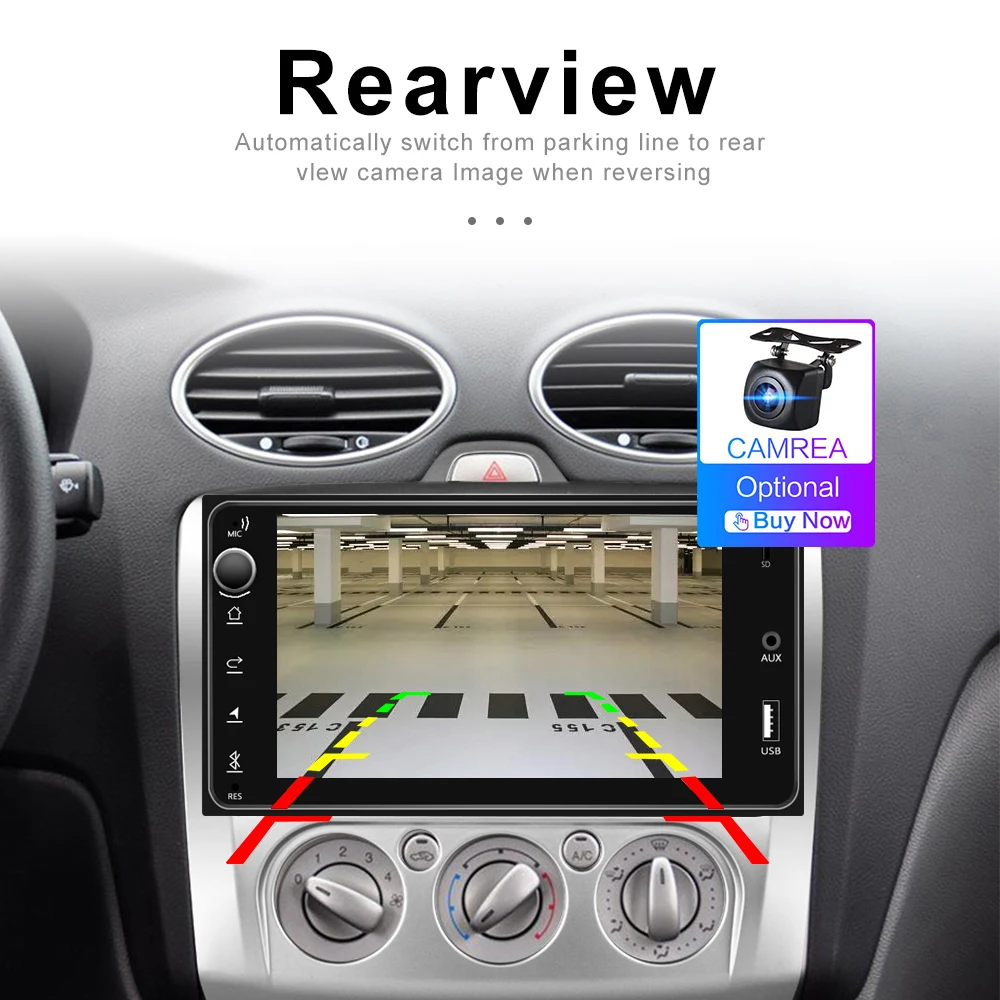 Podofo 2 Din Автомагнитолы " мультимедийный плеер для Toyota Corolla авто стерео Android Авторадио MirrorLink Bluetooth USB FM камера