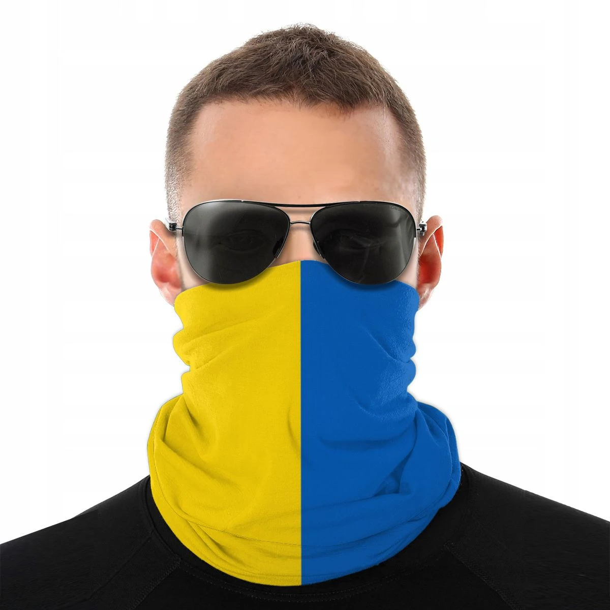 man scarf Flag Of Ukraine Scarf Half Face Mask Unisex Fashion Tube Scarf Neck Bandanas Versatility Headwear Biking Hiking men's scarves & shawls