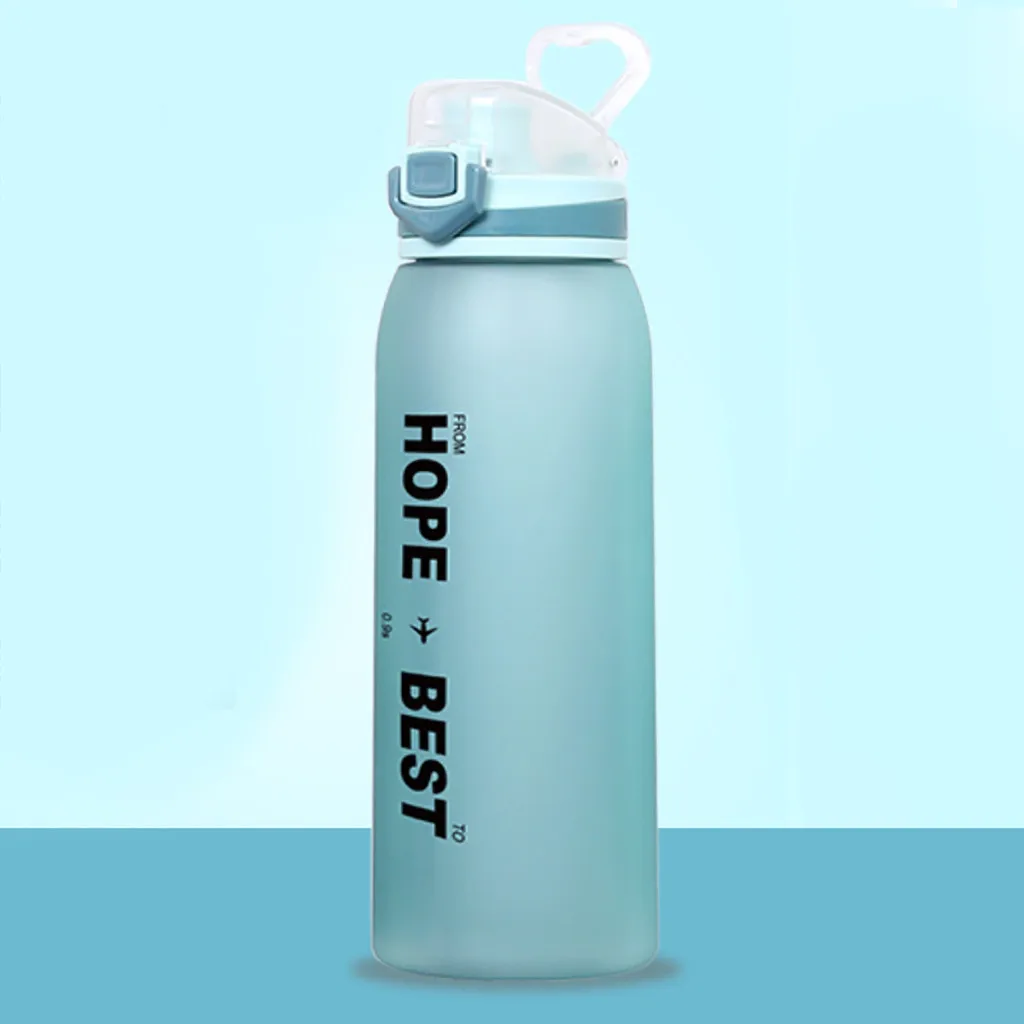Надеюсь, лучшая Спортивная бутылка для воды на открытом воздухе, портативная герметичная пластиковая бутылка для напитков, спортивные принадлежности для кемпинга и пешего туризма#8
