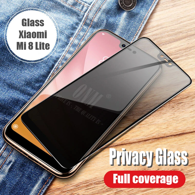 Анти шпионское закаленное стекло для Xiaomi Mi 8/Pro Полное покрытие экрана протектор для Xiaomi Mi 8 SE/Lite защитная пленка - Цвет: for Xiaomi Mi 8 Lite