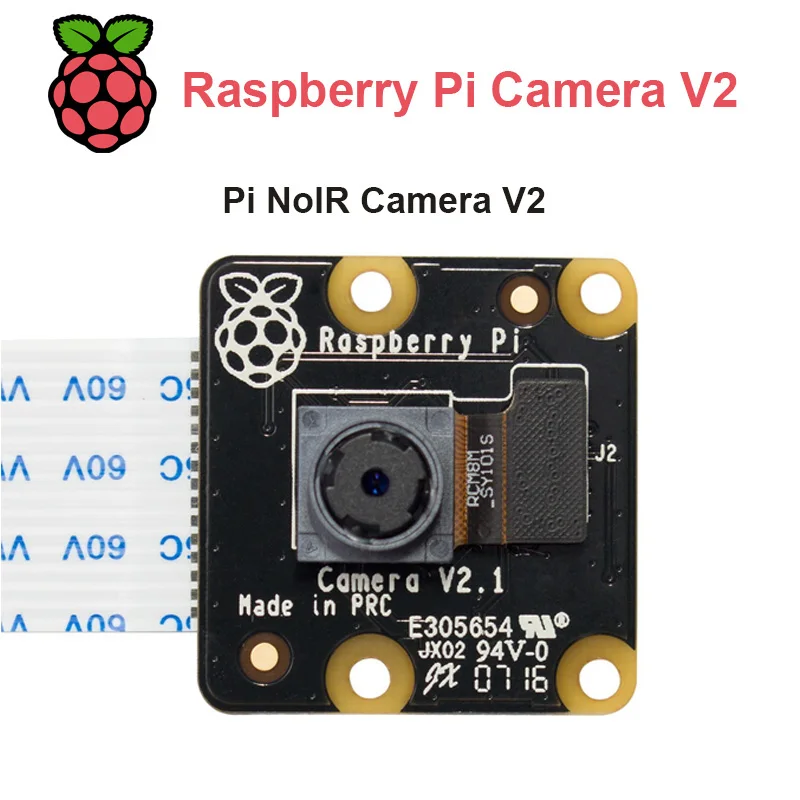 Raspberry Pi 4 Модель B 4B 3B Plus 2B нулевая камера V2 и PiNoir камера V2 дистанционное управление видеомодуль 8MP E14 версия - Цвет: Pi Nior Camera V2