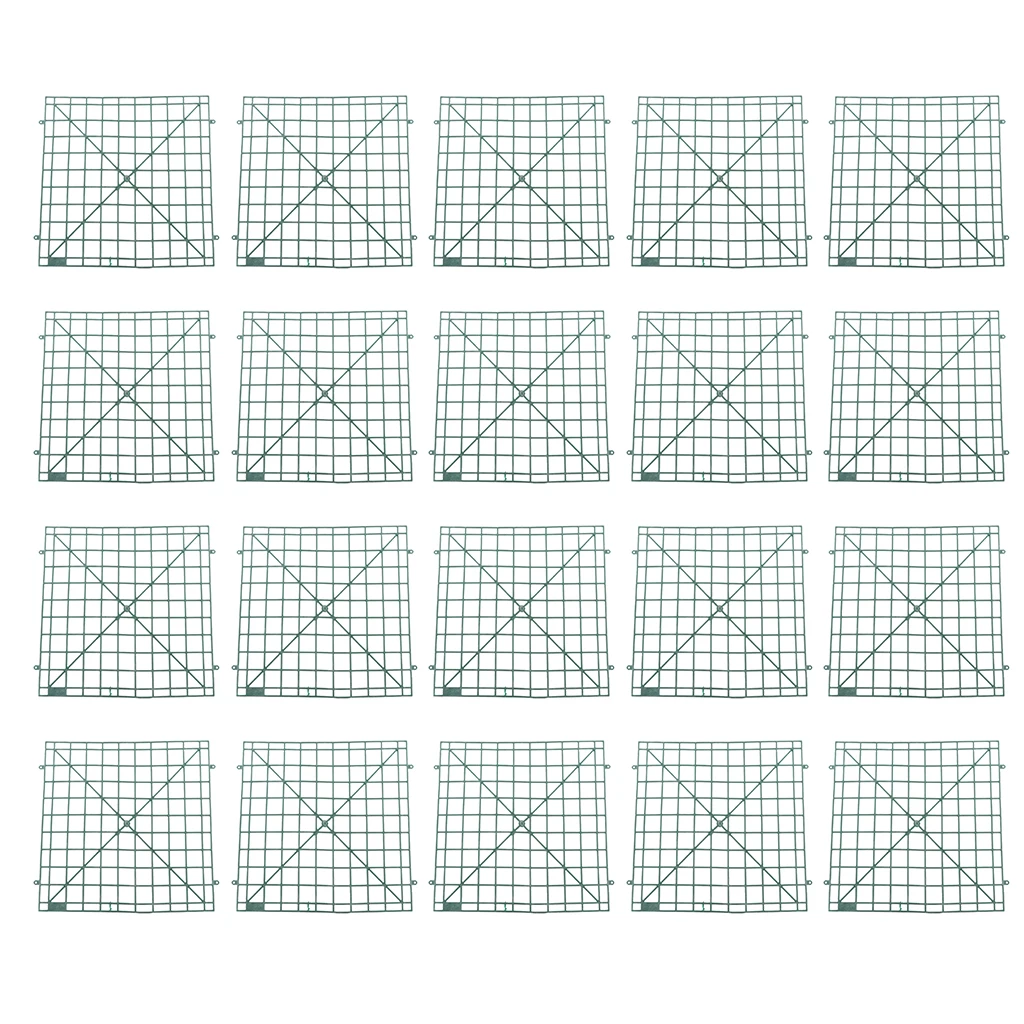 20 Pack Flower Wall Plastic Panel Holder Hook Panels for Photo Backdrop DIY Main Road Pillar Rack