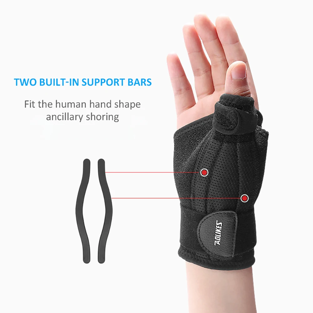 1PCS Wrist Brace Support Fitted Right/Left Thumb Stabilizer Adjustable Wrist Support Wrap for Volleyball Badminton