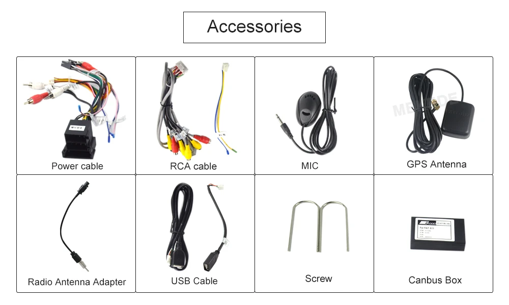 Best 2G RAM Android 9.0 Car DVD Player Multimedia For FIAT 500 GPS Navigation Audio 4G Wifi DAB+BT TPMS 9