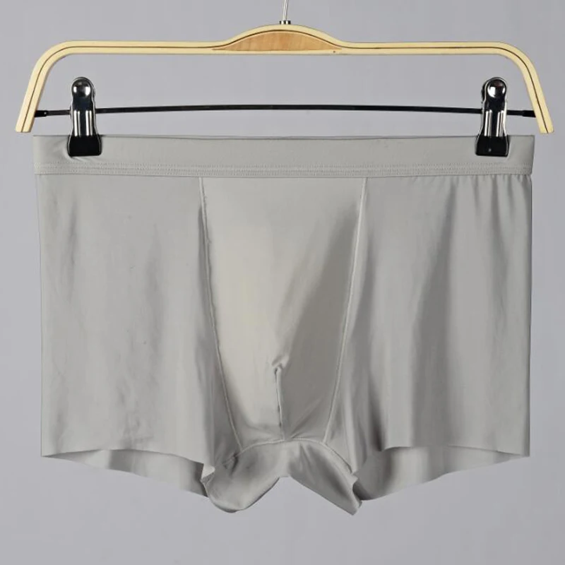 

Sexy Ice Silk Seamless Boxer Ultra-Thin Comfortable Underwear Men Large Briefs