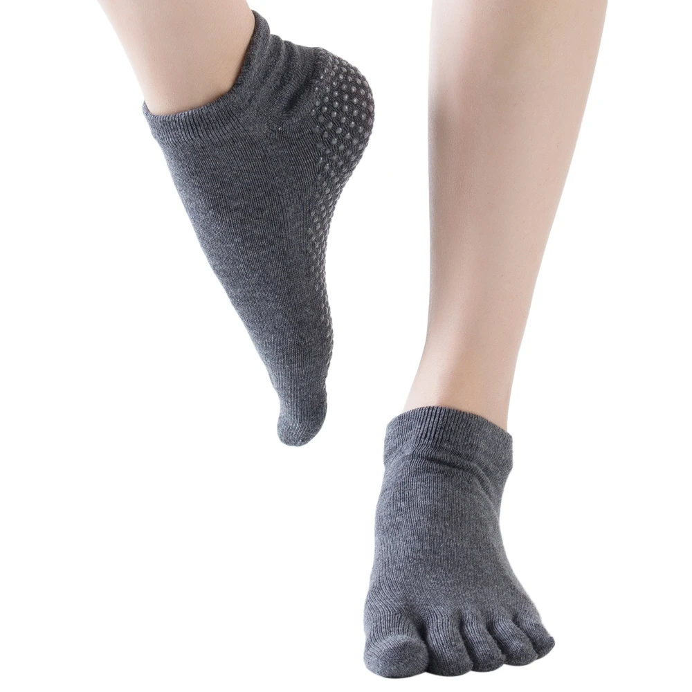 Yoga Socks Women Full Toe Socks with Grips Low-cut Sock for Yoga Pilates Barre Ballet Gym Dance Fitness Equipment Sportswear