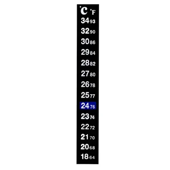 

Aquarium Thermometer Sticker Easy to Use Accurately Measures Temperature Clear Calibration for Quick Reading
