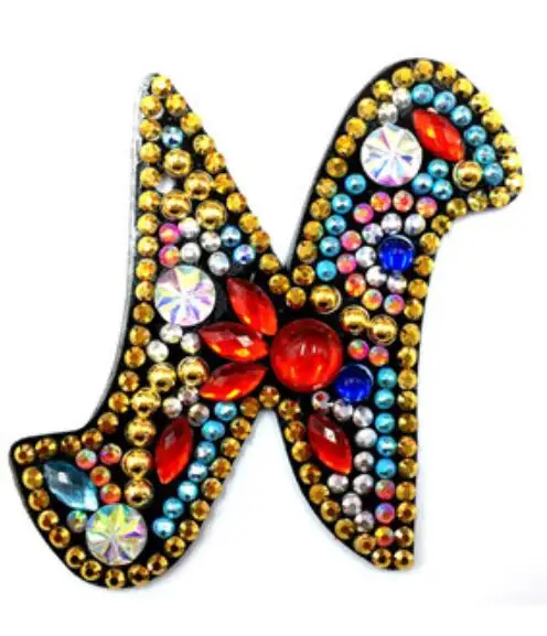 NEW A-Z DIY Keychain Diamond Painting Letters Women Bag Keyring Pendant gift Special-shaped Full Drill Embroidery Cross Stitch Needle Arts & Craft for kid  Needle Arts & Craft