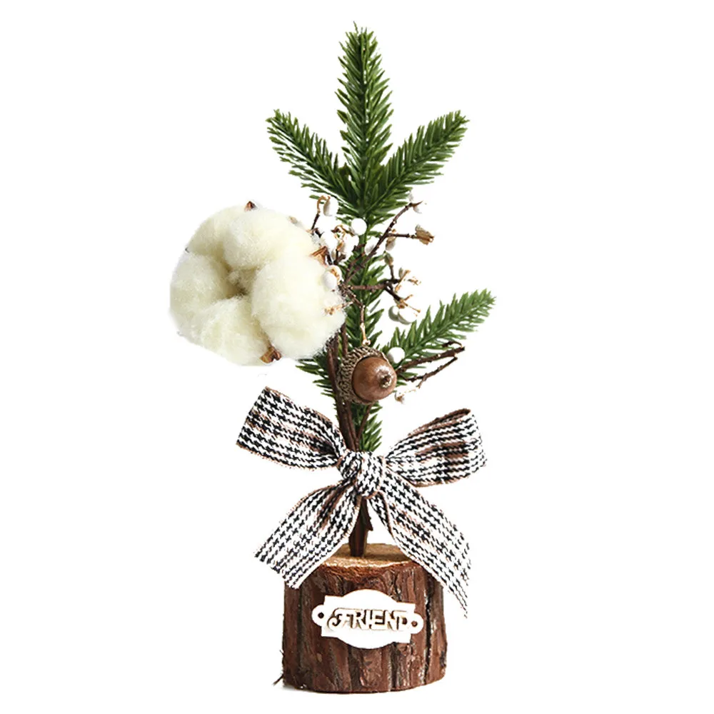 Искусственные настольные мини украшения для рождественской елки, праздничные миниатюрные рождественские елки, рождественские украшения, дерево для дома# F - Цвет: B