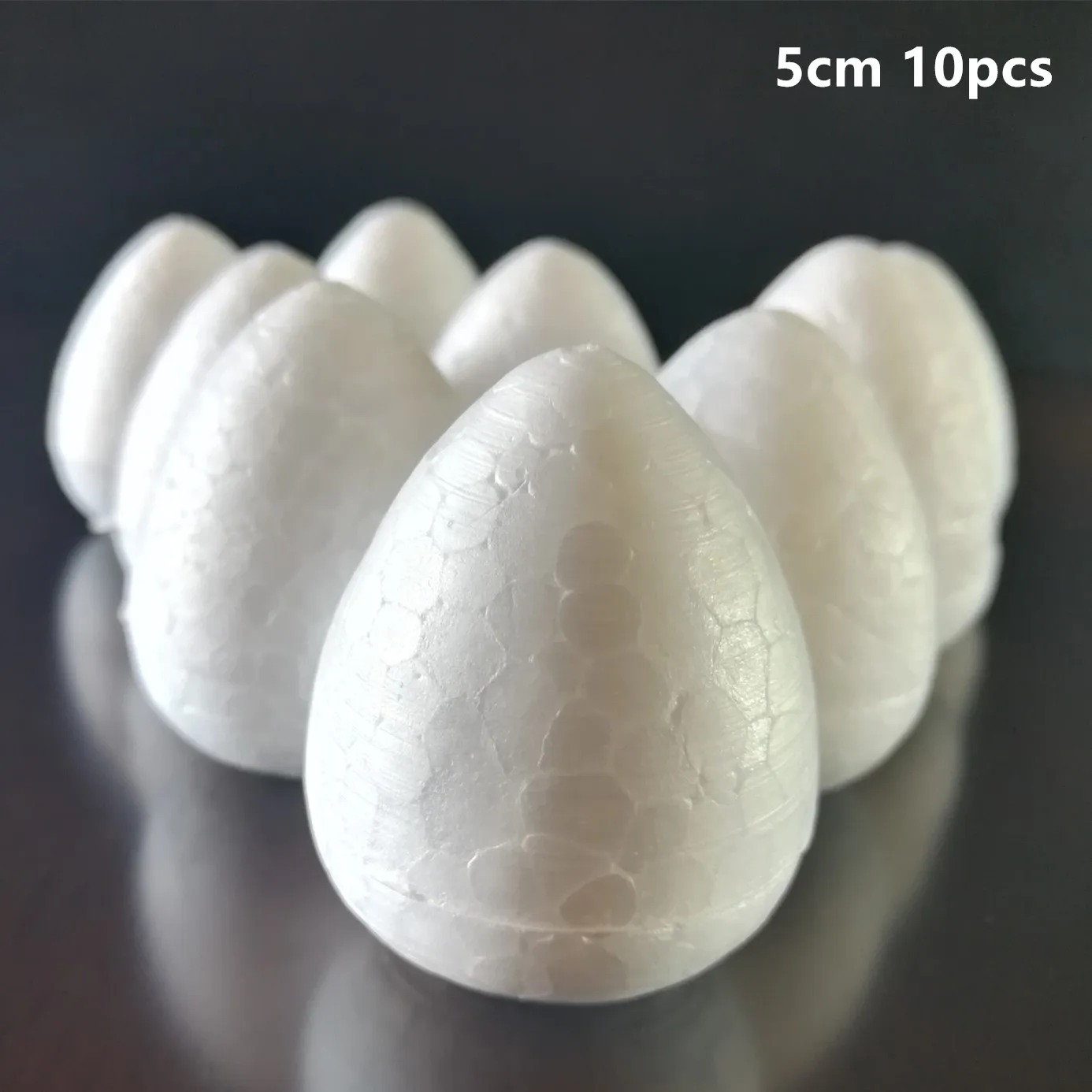 2/2,5/3/4/4,5/5,5 cm 10 ~ 80 Stück Wassertropfen Modellierung geformte Styroporschaum Handwerk Blumenherz DIY handgefertigte weiße Schaumrosenknospen – Detail 18