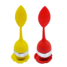 1 шт инструменты для заварки чая, силиконовый лист с пищевым слоем, фильтр для чайных пакетиков, разные цвета, ситечки для чая из нержавеющей стали Thee Zeef