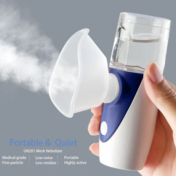 

Mini Handheld Portable Inhaler Nebulizer Children Silent Inhalator Atomizer Silent Ultrasonic Mesh Nebulizer Respirator