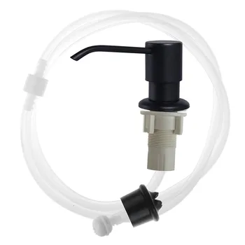 

Lotion Stainless Steel Sink Soap Dispenser Pump Kitchen Liquid Home Space Saving Built In Easy Install Practical Hands Clean