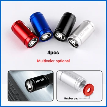 

4PCS Car Wheel Tire Valve Caps Tyre Rim Stem Covers Waterproof for Skoda Cctavia Rapid Fabia Superb Kodiaq Scala Karop Kamiq