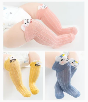 

Cute Girls Warm Stockings Knee High Cotton Baby Stockings Long Tube socks Kids Toddler Stockings For Boys Children Sokken