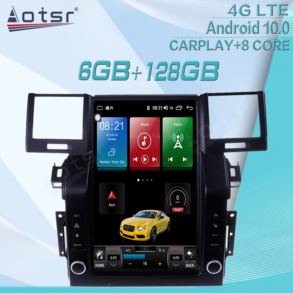 128G For Land Range Rover Android Radio Tape Recorder 2005 2006-2009 Car Multimedia Player Stereo Head Unit Tesla GPS Navi Audio