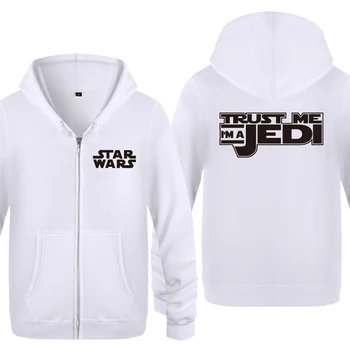 

Trust Me I'm A Jedi - Star Wars Sweatshirts Men 2018 Mens Zipper Hooded Fleece Hoodies Cardigans