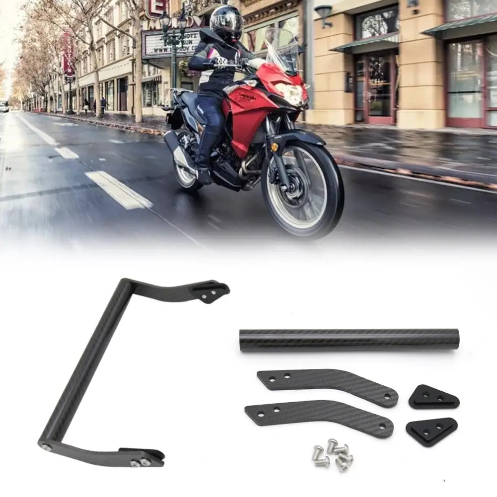 

Motorcycle Navigation Bracket Carbon Fiber Stylish Motorcycle Navigation Bracket For Kawasaki Versys 650 2015-2019 Accessories