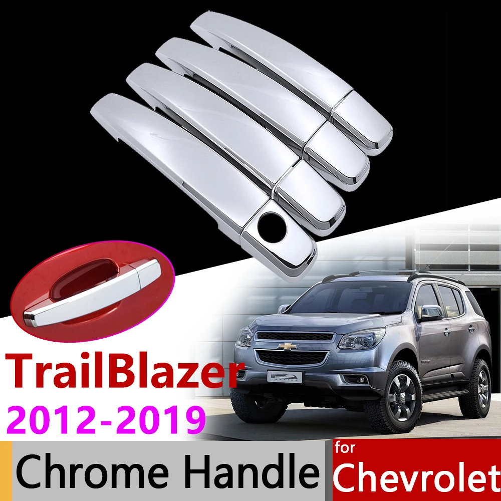 Car Accessories Exterior Door Chrome Handle Cover for Chevrolet Holden TrailBlazer RG 2012~2019 Colorado 7 Trim Set | Автомобили и