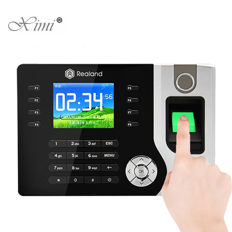 Realand-sistema de asistencia de huellas dactilares biométrico, grabador de reloj, dispositivo de grabación de reconocimiento de empleados, máquina electrónica