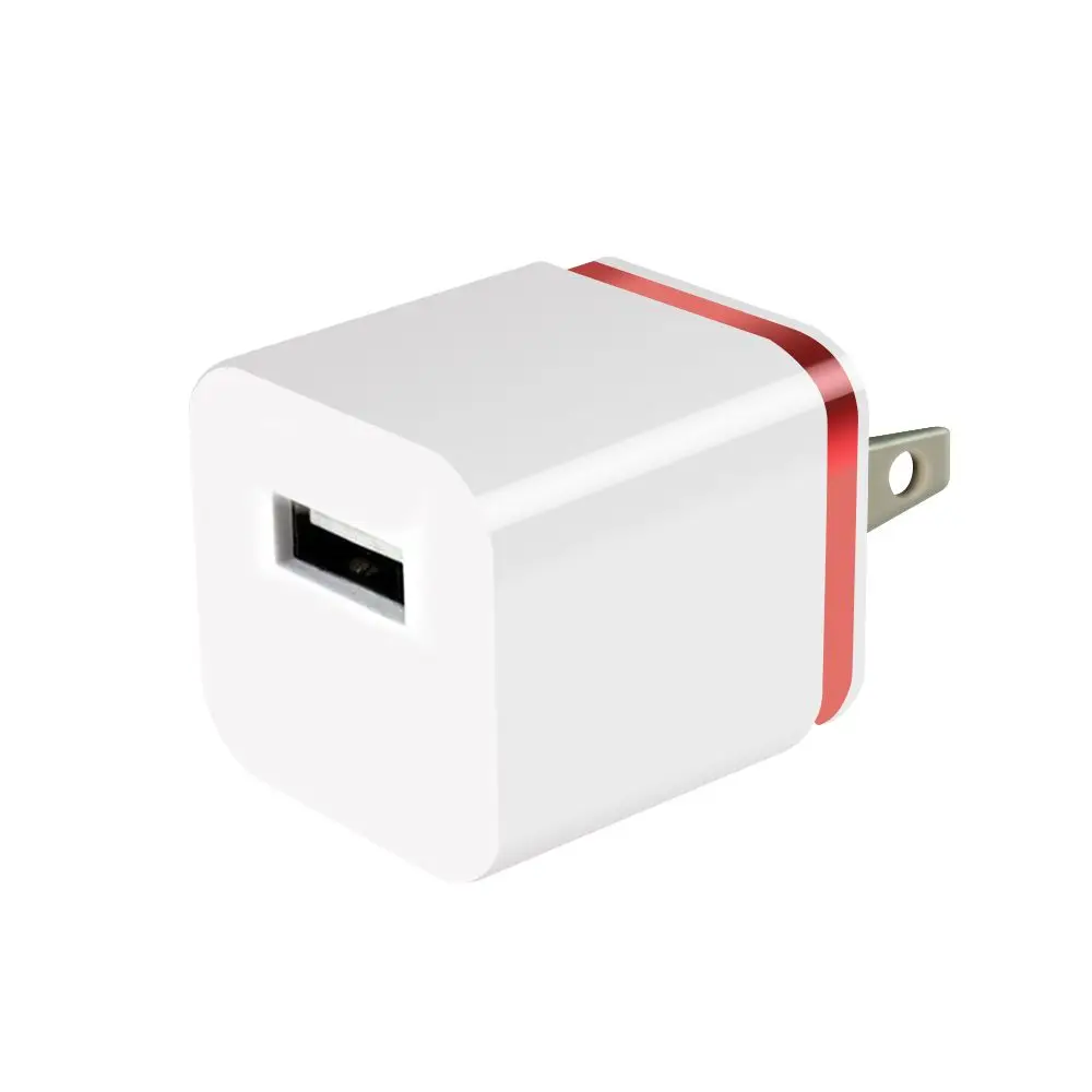 USB Зарядное устройство 5V 1A штепсельная вилка американского стандарта стены Мощность адаптер для путешествий Портативный для ipad iPhone samsung htc сотовые телефоны 500 шт