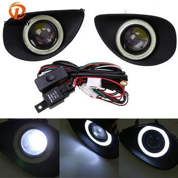 

Angel Eyes Fog Light Fit for Toyota Yaris Hatchback NCP9# 2006-2010 Clear Fog Lights Driving Lamps+Wiring Harness Driving Lamps