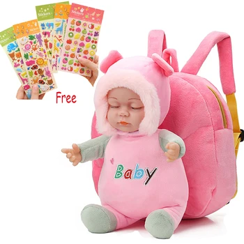 

Plush Anime Backpack For Kids Bebe Mini Reborn Babies Doll Toddler Stuffed Toy Kindergarten Children Soft School Bag Buy 1 Get 5